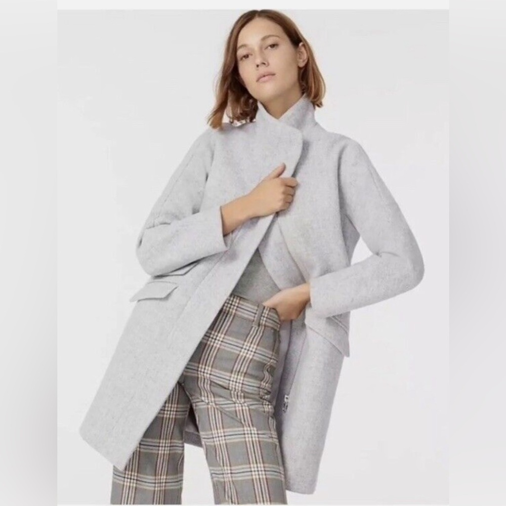 J.CREW Cocoon coat in Italian stadium-cloth wool blend